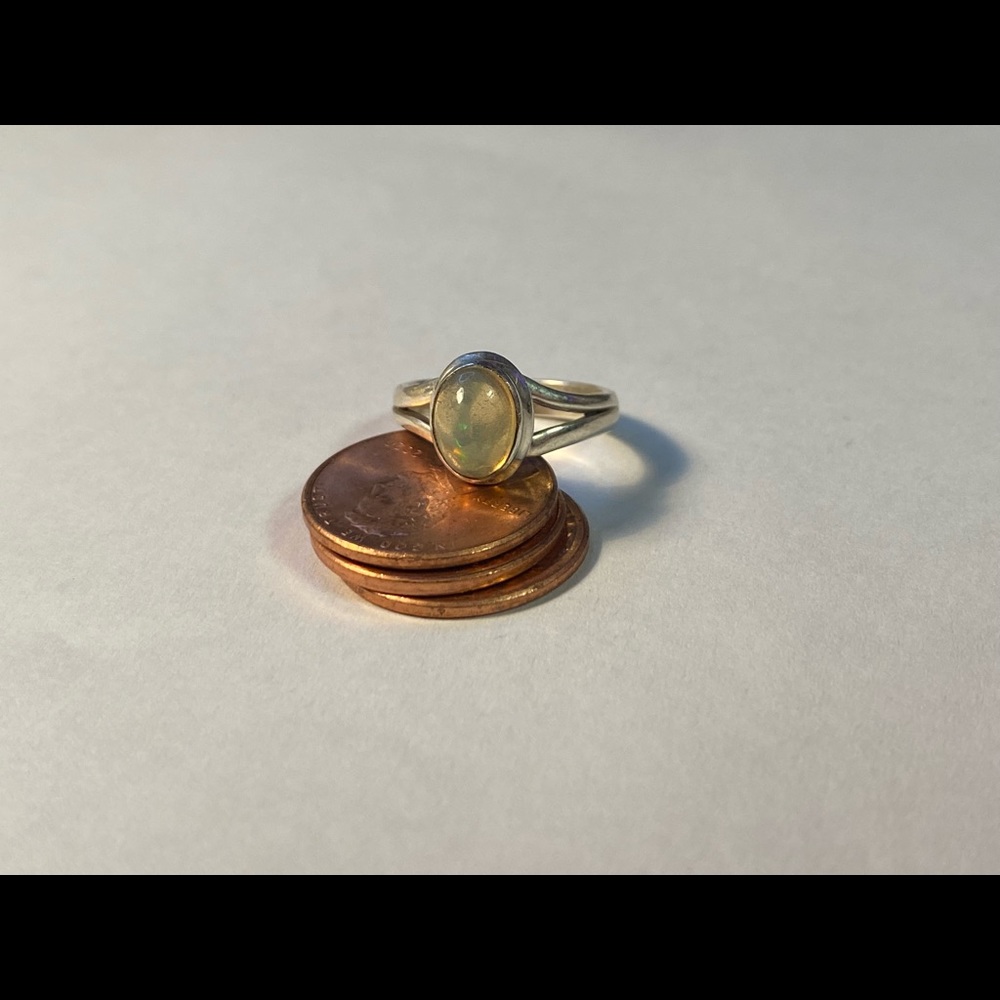 Sterling Silver Opal Ring